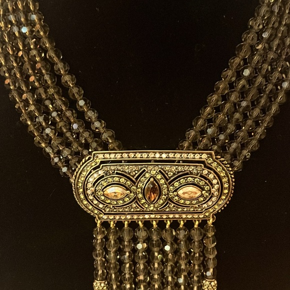Heidi Daus Swarovski crystal Art Deco necklace - Picture 11 of 15